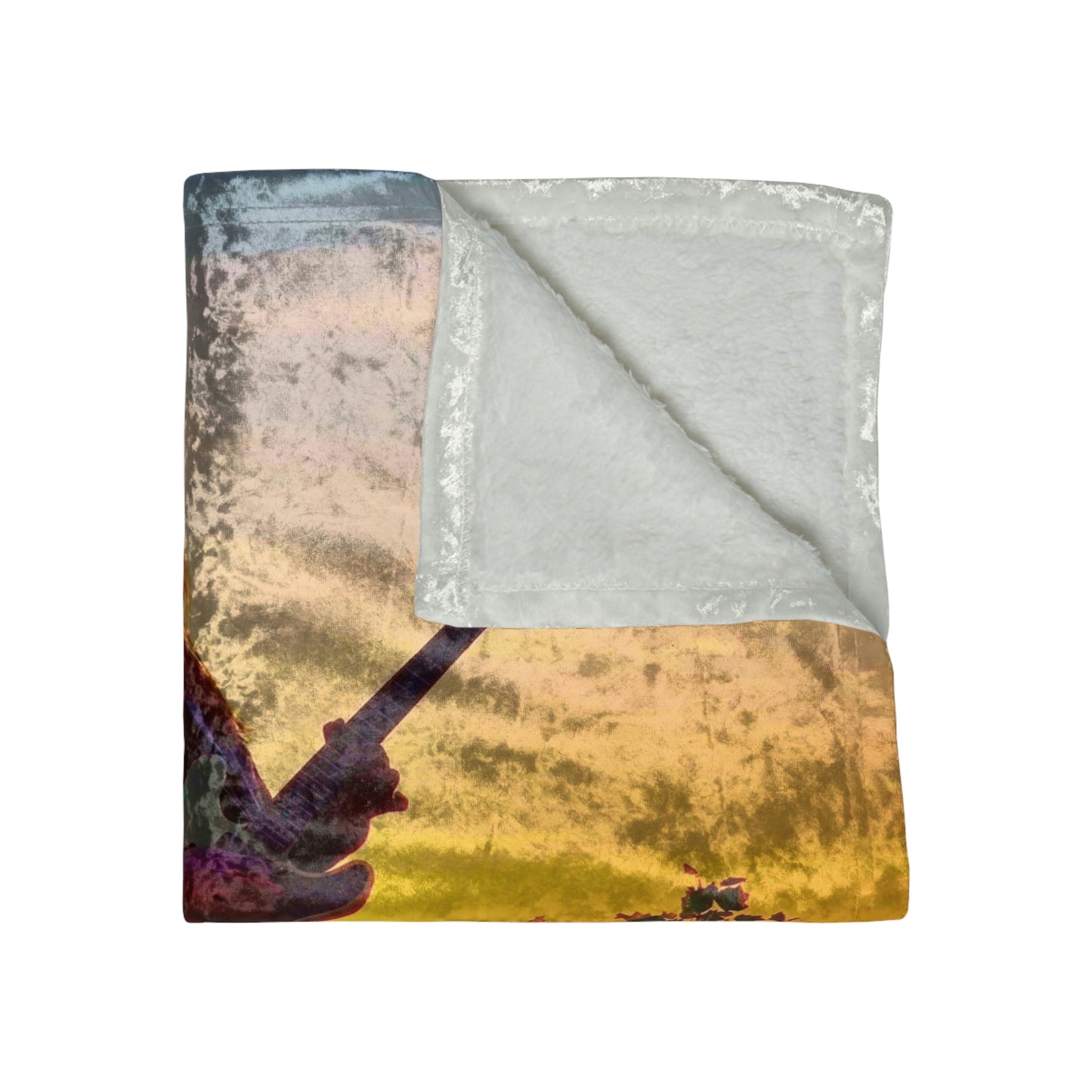 Jesse Kramer Sunset Crushed Velvet Blanket