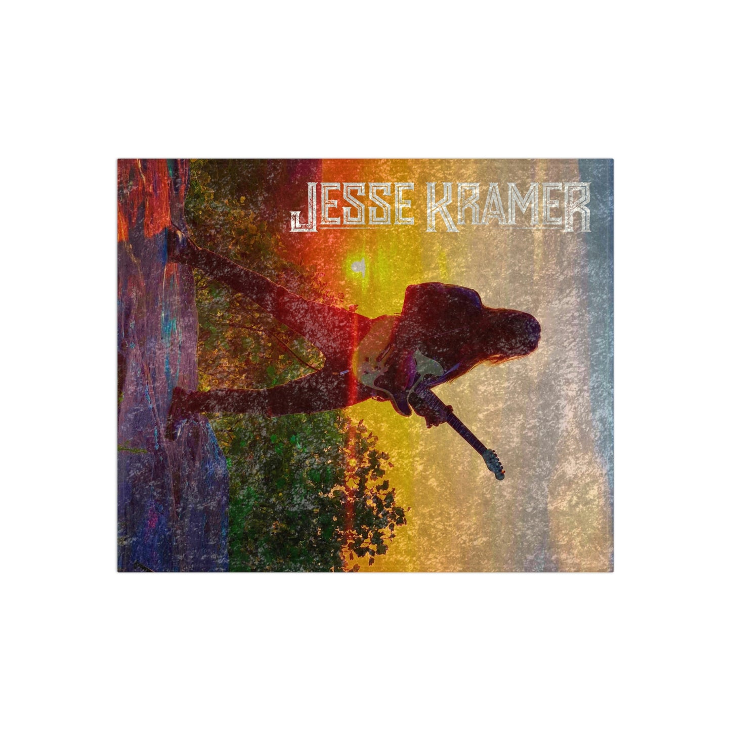 Jesse Kramer Sunset Crushed Velvet Blanket