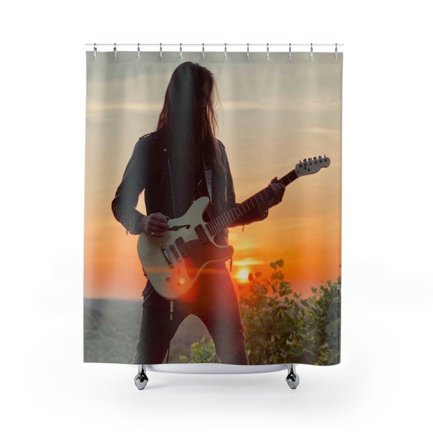 Jesse Kramer Sunset Shower Curtain